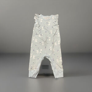 Cat & Jack 3-6 Months Light Blue Flowered Pants Romper!